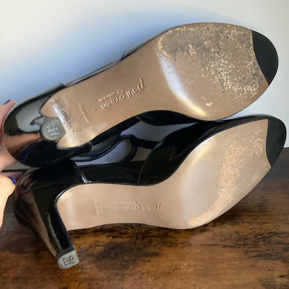 PAUL GREEN Nia Patent Leather Mary Jane T Strap Heels Pumps Women’s Size 8.5 - Picture 7 of 9